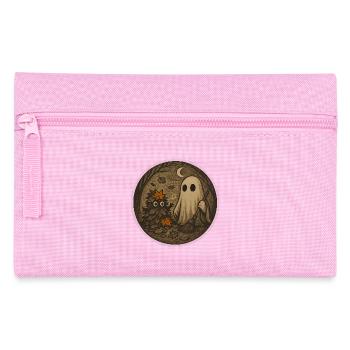 Ghostly Forest Night Illustration - Pencil Case - pink - Front