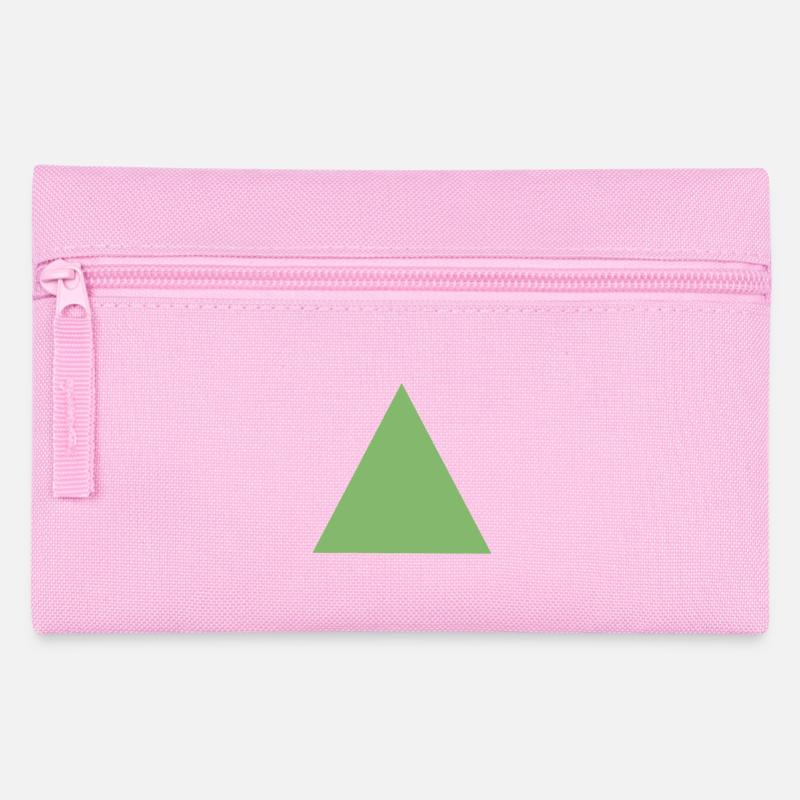 Abstract triangle design in pastel colors - Pencil Case - pink