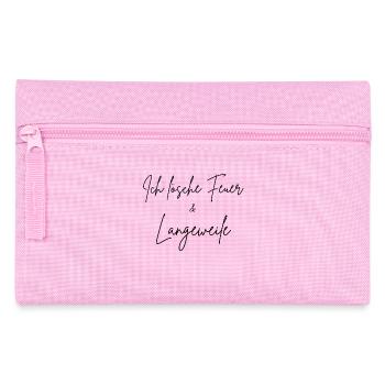 Ich lösche Feuer & Langeweile - Federtasche - Rosa - Vorne