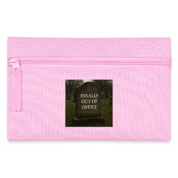 Finally Out of Office Saying - Pencil Case - pink - Front