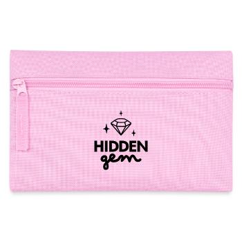Hidden Gem Diamond logo  - Pencil Case - pink - Front