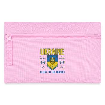 Ukraine Crest Glory Tee - Pencil Case - pink - Front