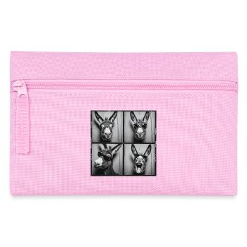 Funny Donkey Sunglasses - Pencil Case - pink - Front
