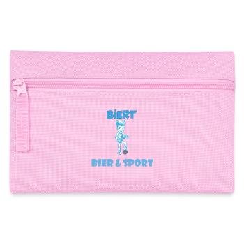 Beer & Sport Blue Cartoon - Pencil Case - pink - Front