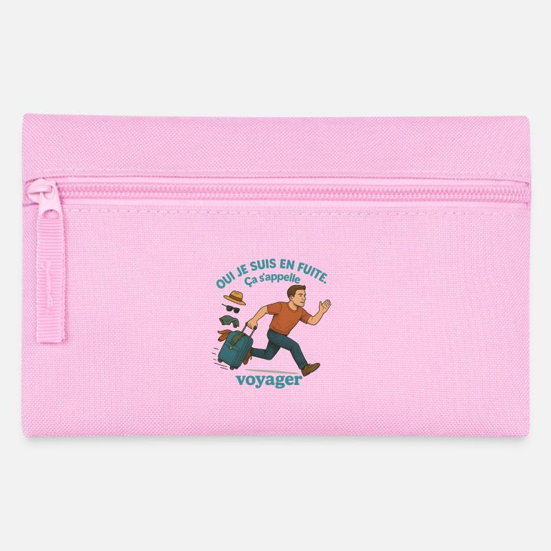 Fuite vers le voyage - Trousse - rose