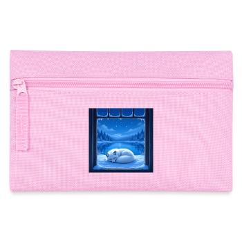 Renard des neiges - Trousse - rose - Devant