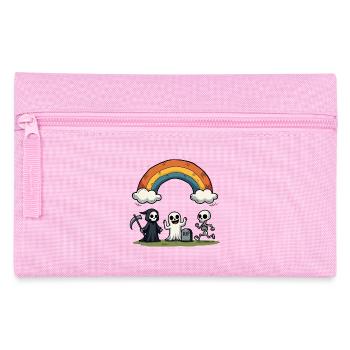 Tod & Freunde Halloween Regenbogen-Szene - Federtasche - Rosa - Vorne
