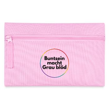 Buntsein macht grau blöd - Federtasche - Rosa - Vorne