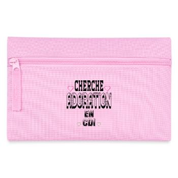 Cherche Adoration en CDI - Trousse - rose - Devant