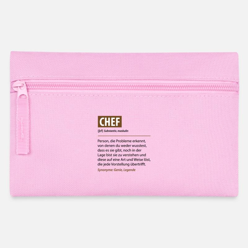 Lustige Chef Definition Manager Büro Geschenk - Federtasche - Rosa