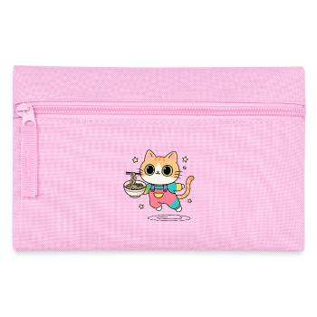 Chat bol de Ramen Multicolore - Trousse - rose - Devant