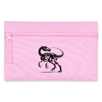 Raptor Dinosaur Backbreaking Work from Prehistoric Times - Pencil Case - pink - Front