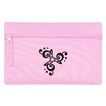 musical note in triskelion - Pencil Case - pink - Front