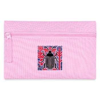 Kaefer im Retro-Pop-Art Look - Federtasche - Rosa - Vorne