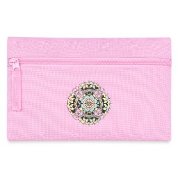 Round mehndi ornament for calm and mindfulness - Pencil Case - pink - Front