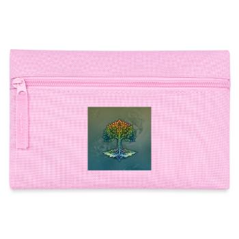 Geflochtener Regenbogenbaum - Federtasche - Rosa - Vorne