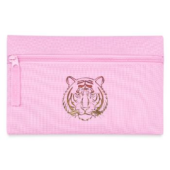 Metallischer Tiger Chrom rotorange - Federtasche - Rosa - Vorne