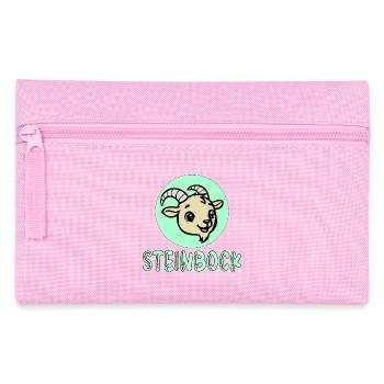 Geburtstag Steinbock Dezember Januar - Federtasche - Rosa - Vorne