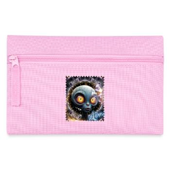 Alien eyes in the fog circle - Pencil Case - pink - Front