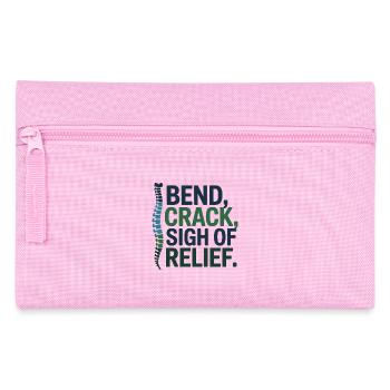 Chiropractor Bend Crack Sigh Of Relief  - Pencil Case - pink - Front