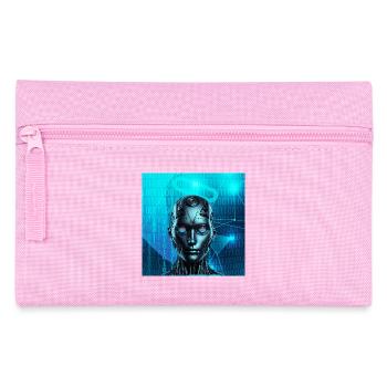 Robot Face - Trousse - rose - Devant