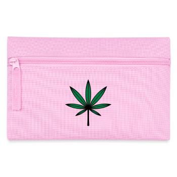 Cannabis / Marihuana / Hanfblatt (2C) - Federtasche - Rosa - Vorne