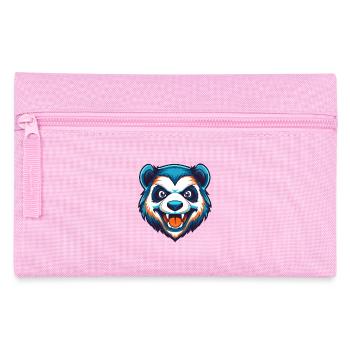 Savage Panda Esports Maskottchen-Logo - Federtasche - Rosa - Vorne