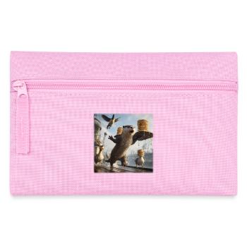 Funny Otter Pancake Chaos Harbor Design - Pencil Case - pink - Front