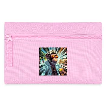 Singe tropical de style station balnéaire - Trousse - rose - Devant