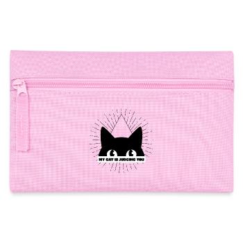 MON CHAT TE JUGE - Trousse - rose - Devant