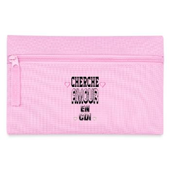Cherche Amour en CDI - Trousse - rose - Devant
