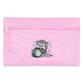 Morgenchaos Otter Wecker - Federtasche - Rosa - Vorne