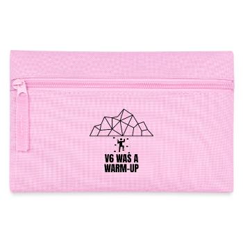 V6 Was a Warm-Up – Bouldering Design - Federtasche - Rosa - Vorne
