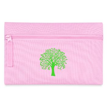 Icon Green Jumbo Tree Print Silhouette - Pencil Case - pink - Front