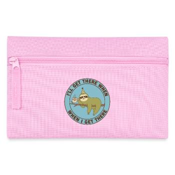 Sloth Monday Fuel Casual - Pencil Case - pink - Front