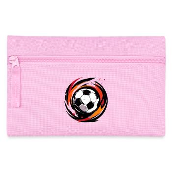 Farbwirbel Fußballball Fussball Deutschland Farben - Federtasche - Rosa - Vorne