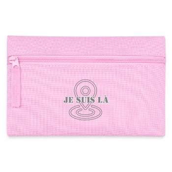 ICH BIN HIER. - Federtasche - Rosa - Vorne