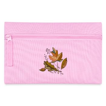 feuilles - Trousse - rose - Devant