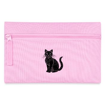 Black Cat - Pencil Case - pink - Front