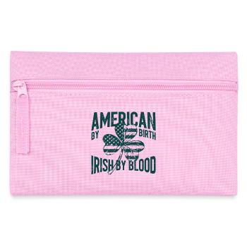 Amerikaner von Geburt, irisch von Blut - Federtasche - Rosa - Vorne