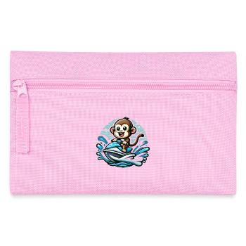 Singe sur Jet Ski Aventure - Trousse - rose - Devant