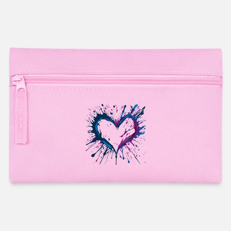 Heart dark inspiré de Key West - Trousse - rose