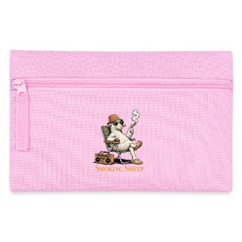 Rauchendes Schaf im Chill-Modus - Federtasche - Rosa - Vorne