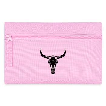 Longhorn head skull - Pencil Case - pink - Front
