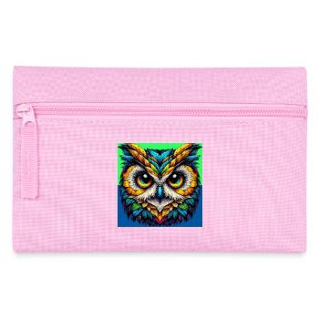 Eule - Federtasche - Rosa - Vorne