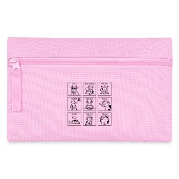 Lustige Kuh Wortspiele - Witziges Tier-Cartoon - Federtasche - Rosa - Vorne
