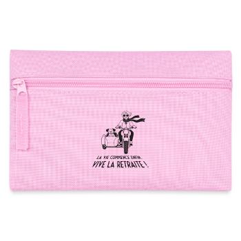 La Vie Commence Enfin - Trousse - rose - Devant