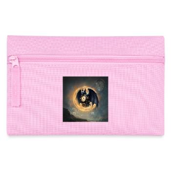 Steampunk Geflügelte Wache - Federtasche - Rosa - Vorne