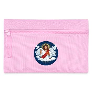 Amour céleste : Jésus avec le cœur - Trousse - rose - Devant