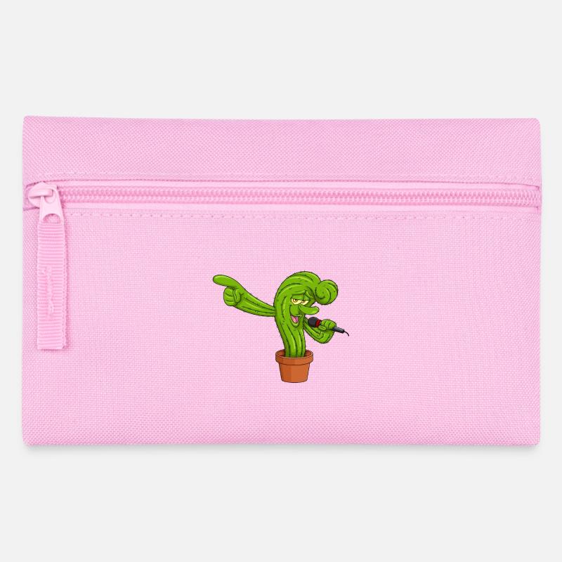 Cactonium funny character cactus meme - Pencil Case - pink
